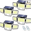 Upgraded Solar Spotlight 5000mAh LED Security Light 2-Pack Waterproof 4