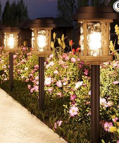 Solar Powered Pathway Lights 6 Pack LED Waterproof Garden Lighting