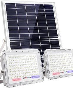 100W-500W Solar Flood Light Outdoor Remote IP67 Waterproof Dusk To Dawn