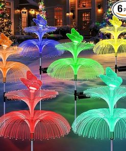 Solar Garden Lights 6 Pack for Outdoor Pool Yard and Garden Decor