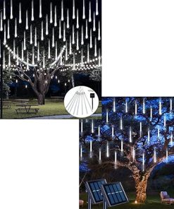 3 Pack Solar Meteor Shower Lights 432 LED Outdoor Waterproof