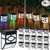 8 Pack Solar Powered LED Fence Lights for Outdoor Deck and Patio 3