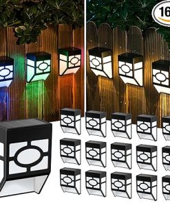 SOLPEX 16 Pack Solar Deck Lights for Garden Yard Pathway Decoration