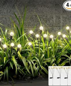 4PCS Solar Powered Waterproof Garden Lights Outdoor Decorative String