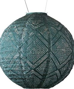Allsop Soji Stella Boho LED Outdoor Solar Lantern 12×12 Ink