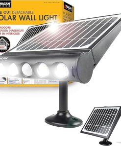 Wagan EL8567 1000 Lumen Solar Wall Flood Light for Outdoor Use