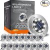 20 Pack Solar Deck Lights for Outdoor Stairs, Fences, and Patios 4