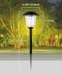 10X Brightness Solar LED Filament Path Light 3000K Weatherproof 4 Pack 2