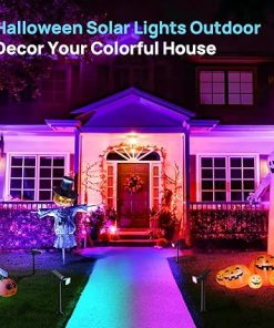 Consciot Solar Spot Lights 54 LEDs Multicolor Waterproof Outdoor 6 Pack 2