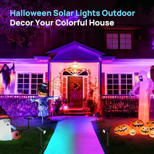 Consciot Solar Outdoor Lights 54 LEDs IP67 Waterproof 4 Pack - Image 2