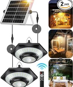 Dimmable Solar Shed Light 4000LM IP65 Waterproof Motion Sensor Security