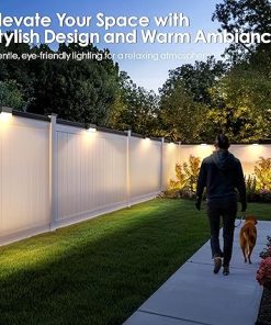Solar Deck Lights 16 Pack and Solar Fence Lights for Outdoor Use 2
