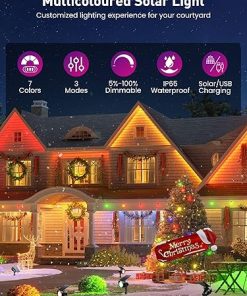 Color Changing Solar Spot Lights Outdoor Waterproof Landscape 4 Pack 2