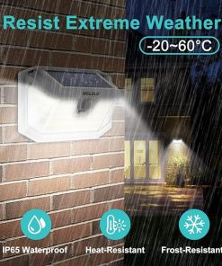 Solar Motion Lights Outdoor 6 Pack 270 Degree Wide Angle LED Flood Lights 2