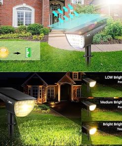 Outdoor Solar Landscape Spot Lights 32 LED Waterproof 4 Pack 2