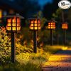 72 Inch Solar Outdoor Light with Planter for Backyard and Patio 4