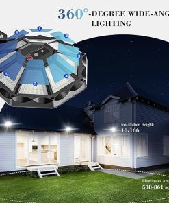 Outdoor Waterproof Solar Street Light with Motion Sensor 2 Pack 2