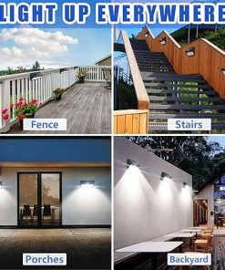 BAXIA TECHNOLOGY Solar Outdoor Lights 28 LED and 100 LED Packs 2