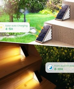 Solar Step Lights Outdoor 12 Pack Waterproof IP67 for Staircase 2
