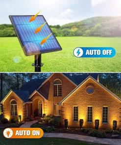 Metal Solar Spot Lights Outdoor with 9.8ft Cable IP65 Waterproof 2
