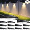 Brightever 12-Pack Solar Fence Lights Waterproof LED Outdoor Lights