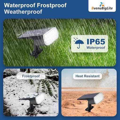 Outdoor Solar Lights Waterproof IP65 LED Spot Light for Garden 6PC - Image 2