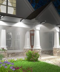 ROSHWEY 200LM Solar Gutter Lights Waterproof 18 LED Outdoor 8 Pack 2