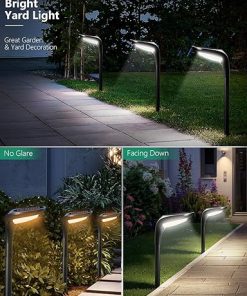 Waterproof Solar Pathway Lights 150 Lumen 4 Pack with Color Modes 2