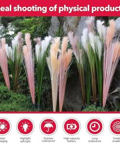 2024 Solar Garden Lights Waterproof Flower Decor for Outdoor Yards 2
