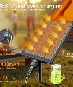 63FT Solar LED String Lights for Outdoor Use – 13 Modes Waterproof 2