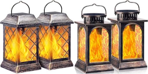 Flickering Flame Solar Torches for Garden Patio Yard Lighting