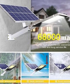 1400W Dusk to Dawn Solar Street Light with Remote Control and IP67 Waterproof 2