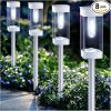 6 Pack Solar Powered Color Changing Landscape Spot Lights 24 LEDs 4