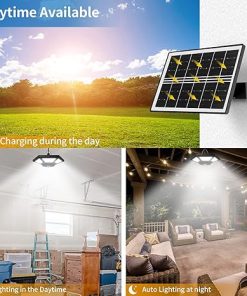 Aqonsie Solar Shed Lights with Motion Sensor and 3 Lighting Modes 2