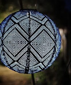 Allsop Soji Stella Boho LED Outdoor Solar Lantern 12×12 Ink 2