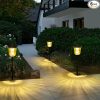 Solar Flood Lights Outdoor Waterproof 1200LM Dual Motion Sensor LED 4