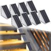 LED Solar Waterproof Triangle Deck Lights for Outdoor Pathways 3