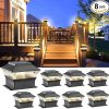 10 Pack Solar Fence Lights with 11 Modes RGB Color Glow LED 3