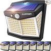 LUTEC Solar Porch Light 2 Pack Wireless Dusk to Dawn Outdoor Fixture 3
