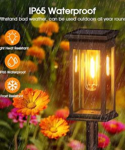 KOOPER 8 Pack Solar Pathway Lights Waterproof Auto On Off for Outdoors 2