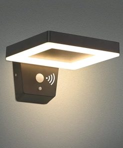 Solar Motion Sensor Outdoor Sconce Lights for Patio and Garage