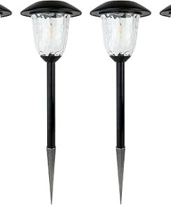 10X Brightness Solar LED Filament Path Light 3000K Weatherproof 4 Pack
