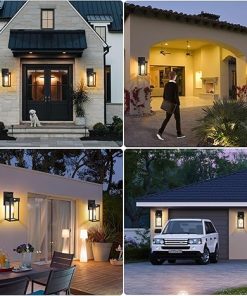 Solar Motion Sensor Sconce Lights Outdoor Waterproof for Garage Yard 2