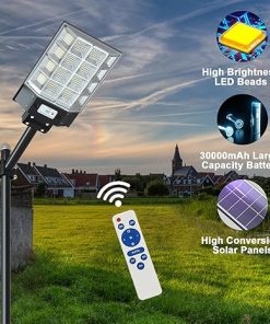 6000W Solar Motion Lights Outdoor Waterproof Security Flood Lights 2