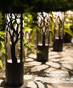 4 Pack Solar Pathway Lights Outdoor Metal Light for Garden Decor 2