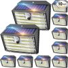 CLAONER 10 Pack Solar Outdoor Lights Wireless Motion Sensor Security