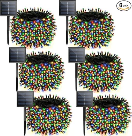 Multicolor Solar Christmas String Lights 720 LED 255FT Waterproof