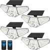 Solar Outdoor Motion Sensor LED Light with Remote Control and IP65 Waterproof 4
