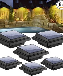 KEENZO Solar Gutter Lights 6pcs – Waterproof LED Outdoor Lighting