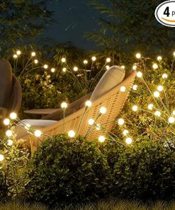 4-Pack Waterproof Solar Garden Lights 36 LED Fairy Outdoor Decor